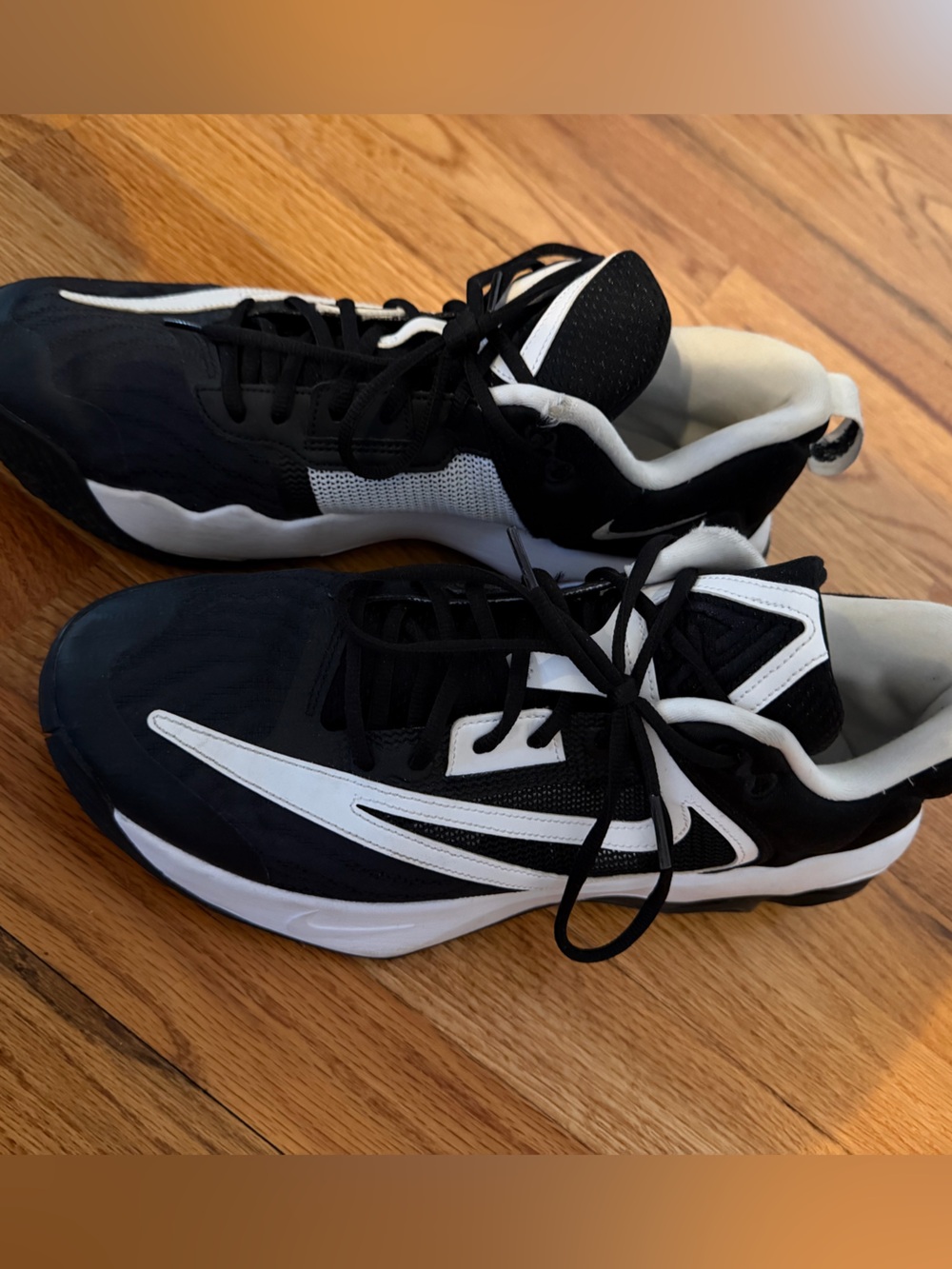 Men's Black and White Nike Giannis Sneakers